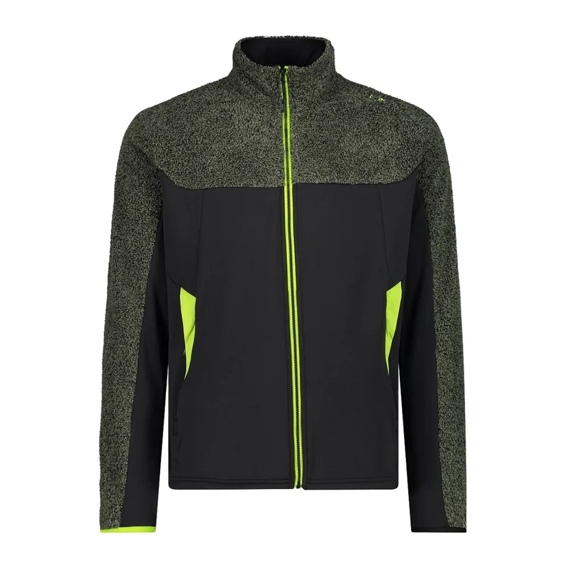 CMP Herren Hybrid Man Jacket 33P2447 nero-oil green Herrenjacke