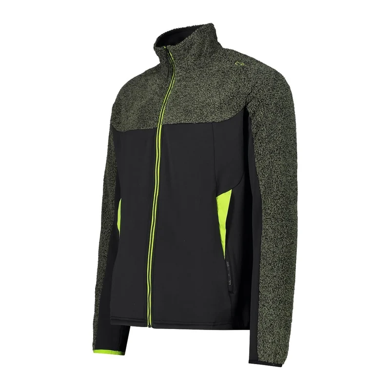CMP Herren Hybrid Man Jacket 33P2447 nero-oil green Herrenjacke