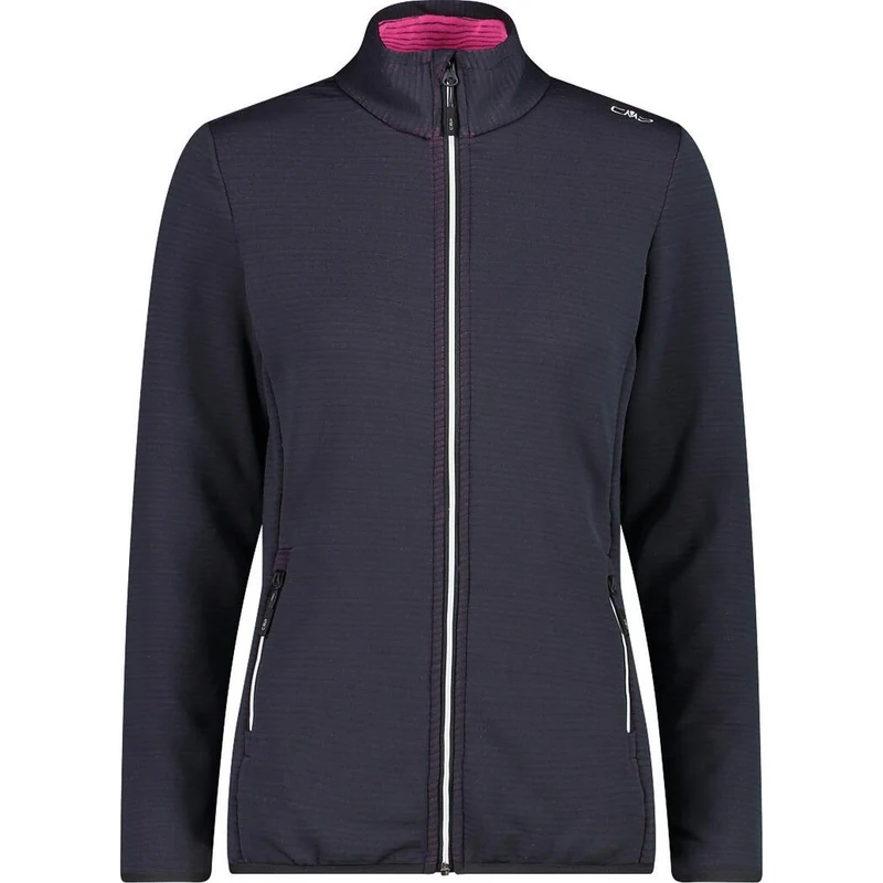 CMP Woman Jacket Stretch Performance Fleece 32E7006 antracite-purple fluo