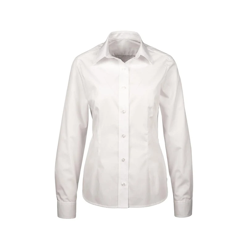 HUBERTUS Damen Bluse 1/1 Arm weiß tailliert Musikerbluse Schützenbluse