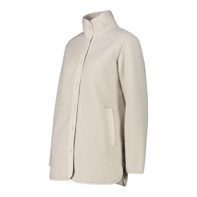 CMP Woman Long Jacket 34P0666 vaniglia HighLoft Fleecejacke Langjacke