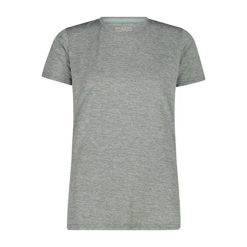 CMP Damen T-Shirt Light Melange Jersey Shirt 34N5916 salvia
