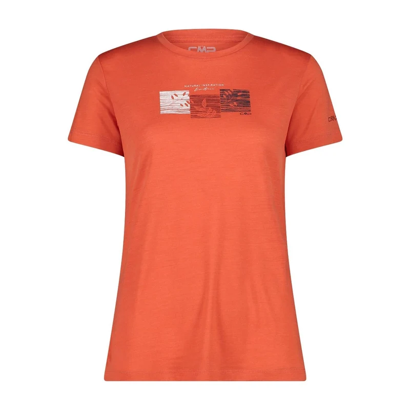 CMP Damen Shirt Woman T-Shirt Performance Merino 32T7166 bitter red