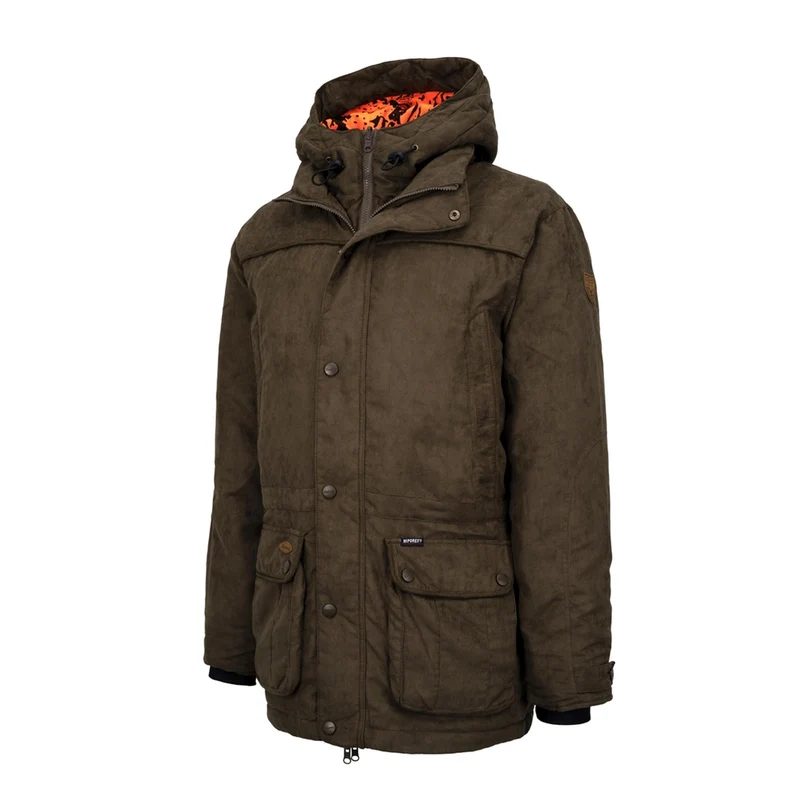 HUBERTUS Herren Camo Wendejacke JANUS oliv/orange Miporex® Drückjagdjacke