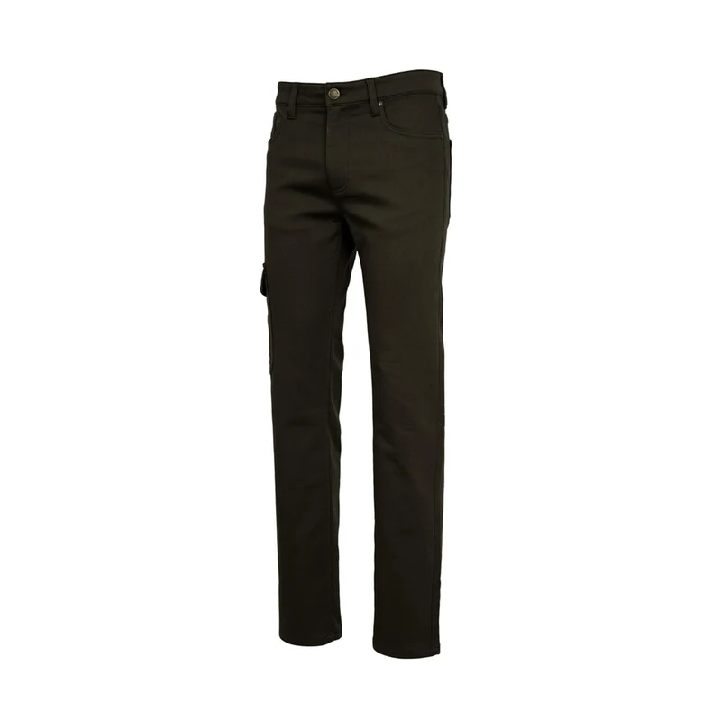 HUBERTUS Herren Comfort Stretch-Jeans HENRY dunkel-oliv Jagdhose
