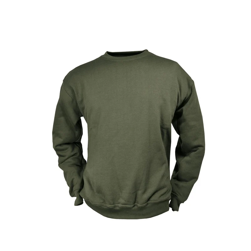 HUBERTUS Herren Sweatshirt Rundhals oliv