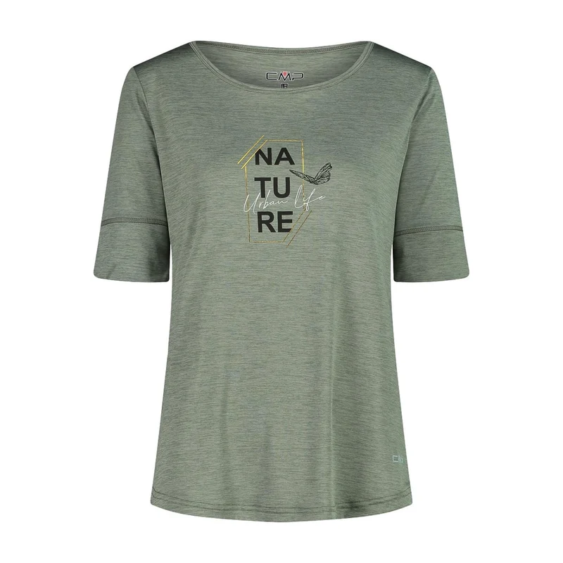 CMP Damen 3/4 Arrm Shirt Light Jersey Woman T-Shirt 39T5756 salvia meliert