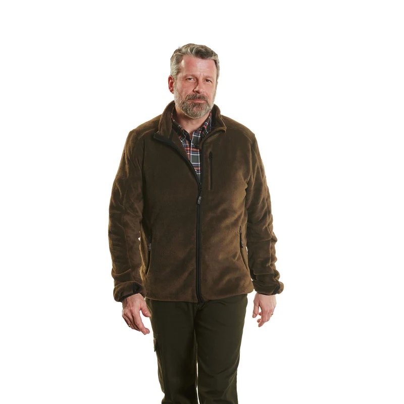HUBERTUS Herren Coral Fleecejacke PIRIN dunkel-oliv Midlayer