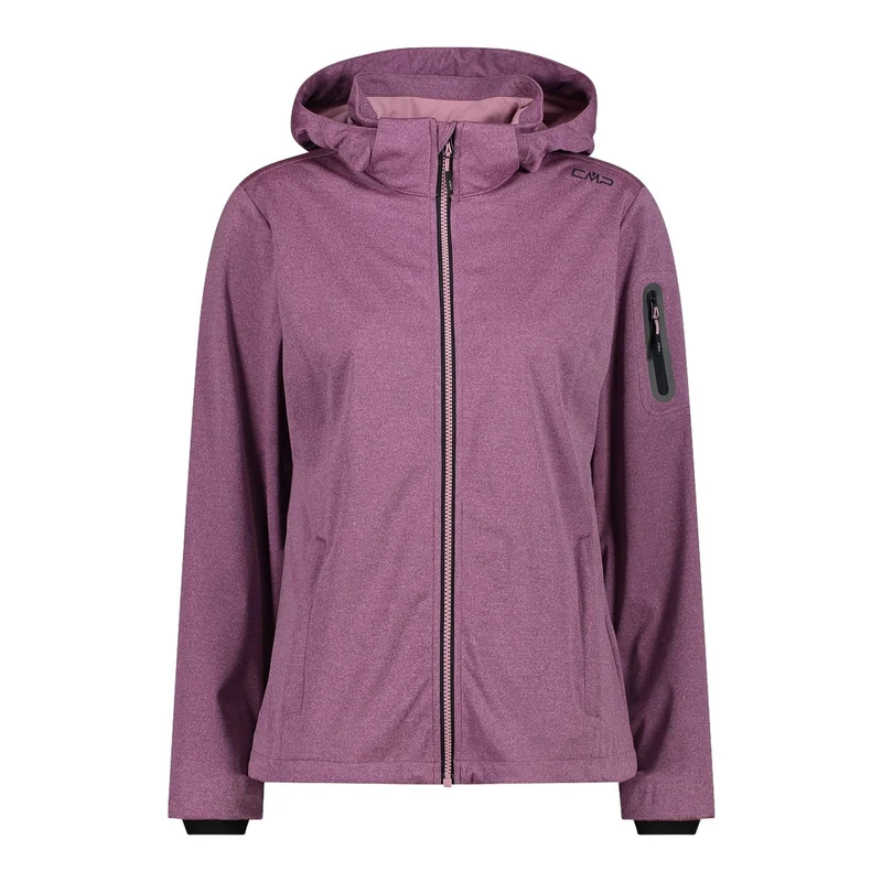 CMP Damen Softshelljacke Women Jacket Zip Hood 39A5016M pink fluo melange