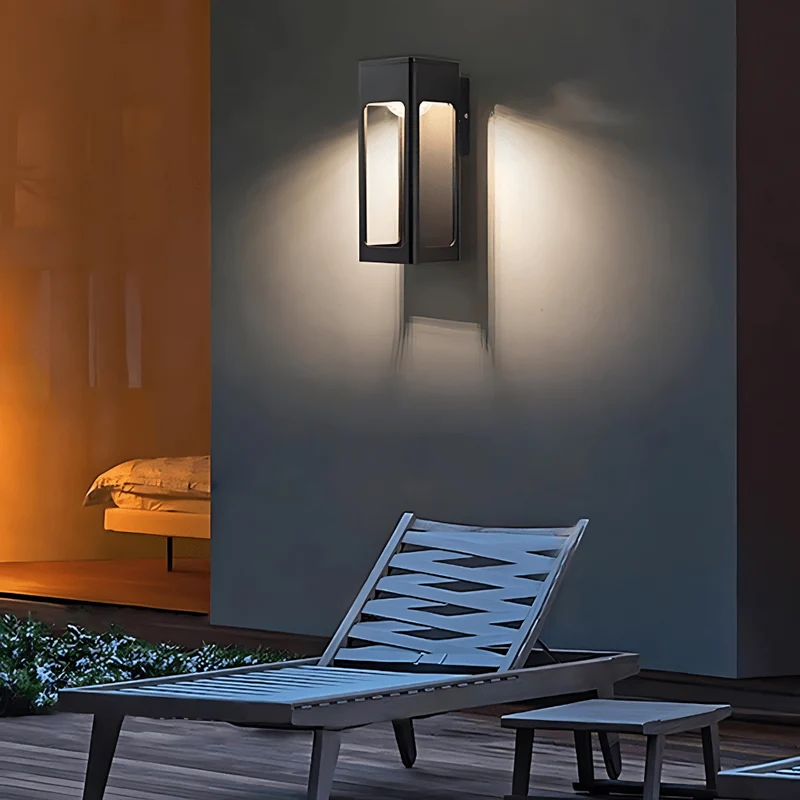 Wasserdichte geometrische Outdoor-Wandleuchte