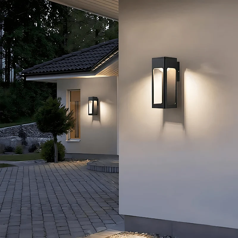 Wasserdichte geometrische Outdoor-Wandleuchte