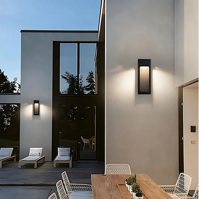 Wasserdichte geometrische Outdoor-Wandleuchte