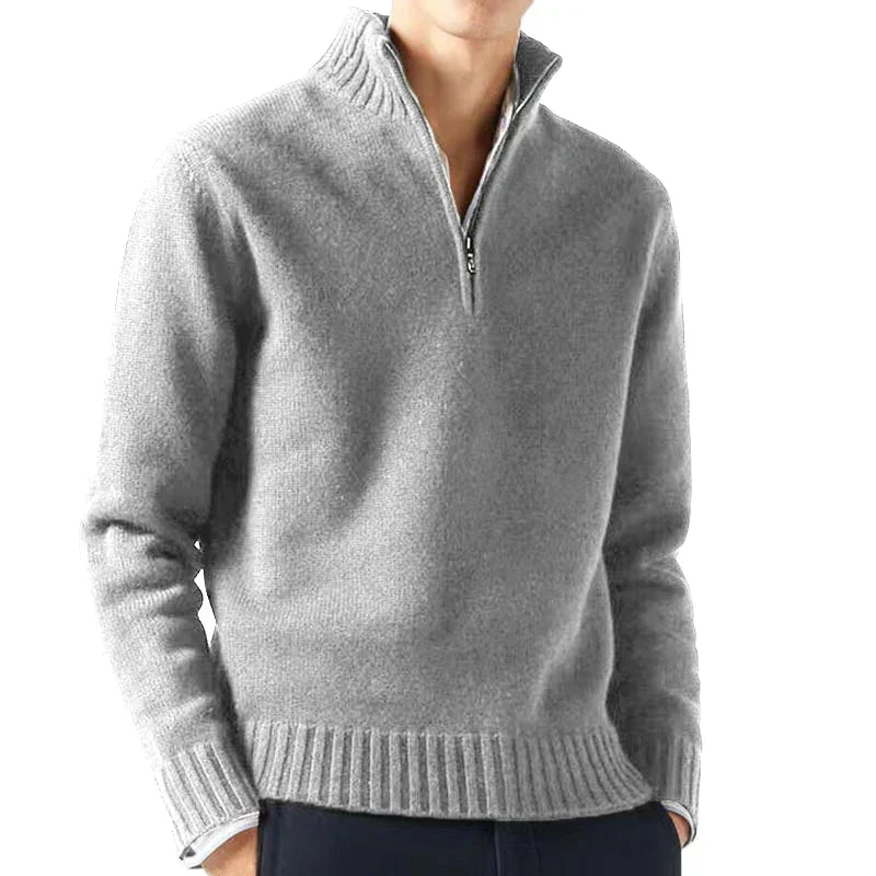 Stilvolle Rollkragenpullover mit Half-Zip