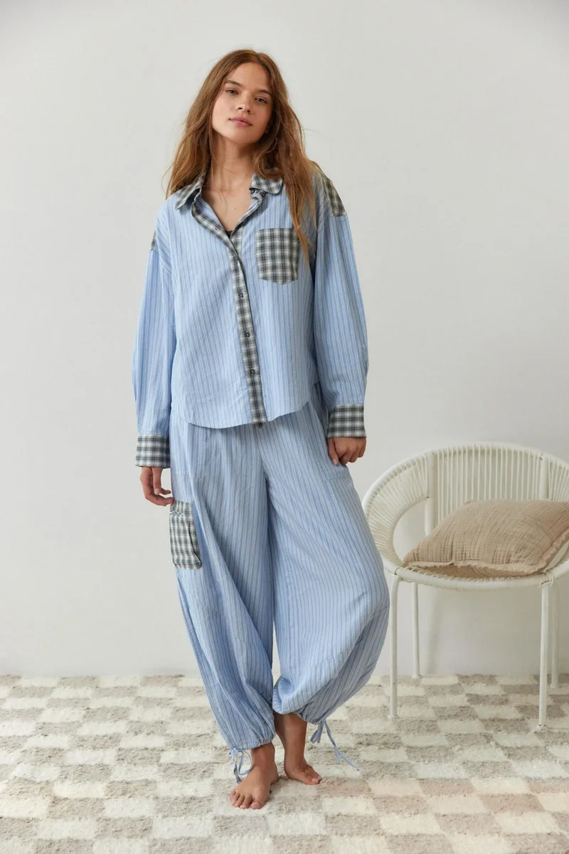Zweiteiliges lässiges Pyjama Set