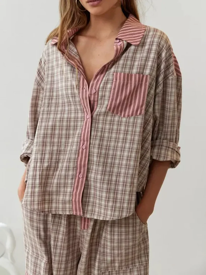 Zweiteiliges lässiges Pyjama Set