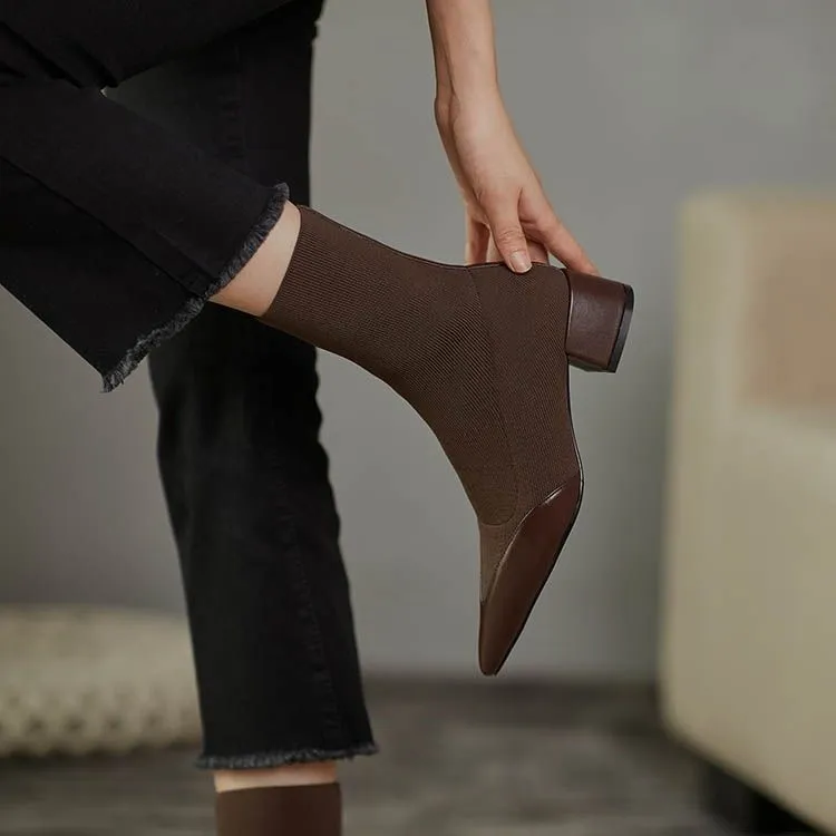 Moderne Knitted Sock-Stiefel