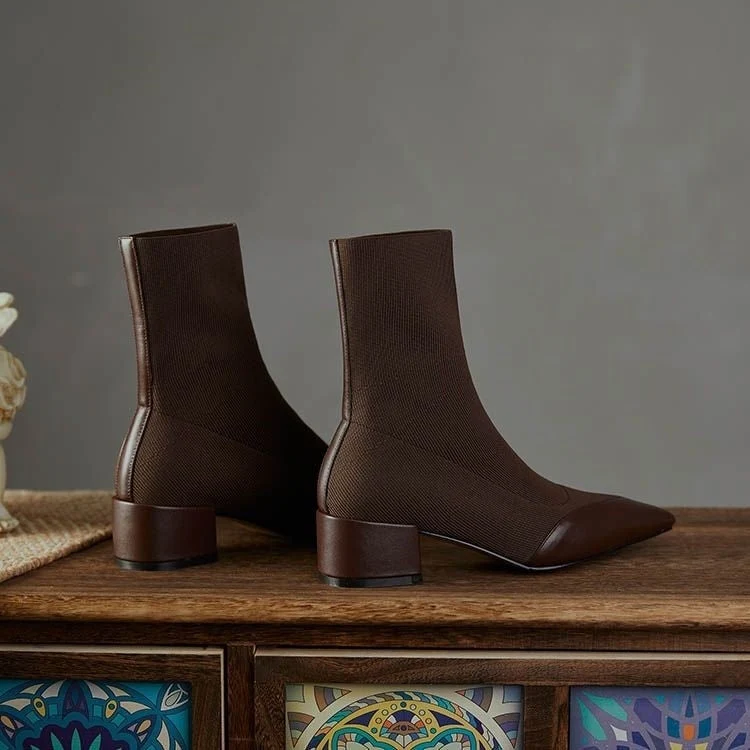 Moderne Knitted Sock-Stiefel