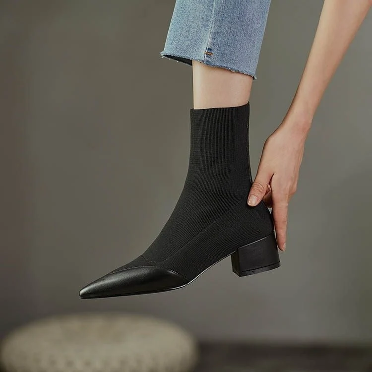 Moderne Knitted Sock-Stiefel