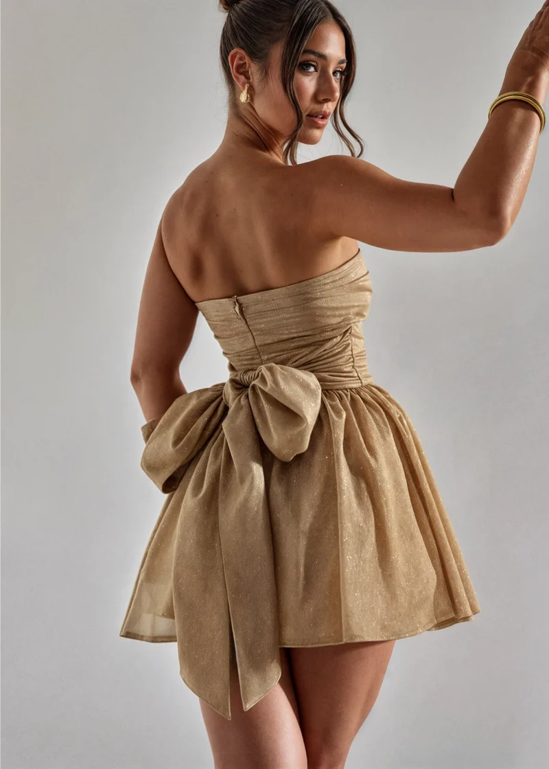 Lila | Pailletten-Minikleid
