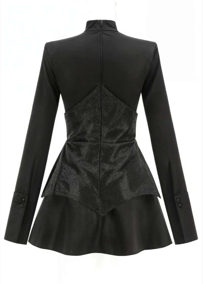 Charlotte | Pailletten-Patch-Minikleid