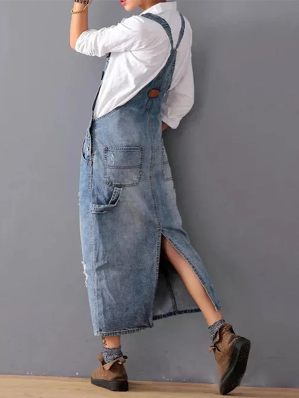 MABEL | DENIM-LATZKLEID