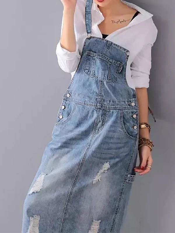 MABEL | DENIM-LATZKLEID