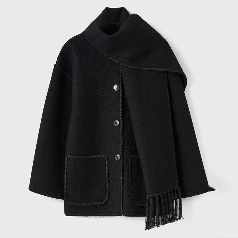 Viona | Bequeme Umhangjacke aus Wolle