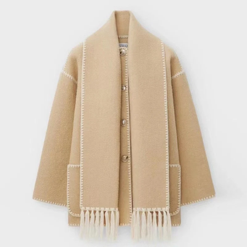 Viona | Bequeme Umhangjacke aus Wolle