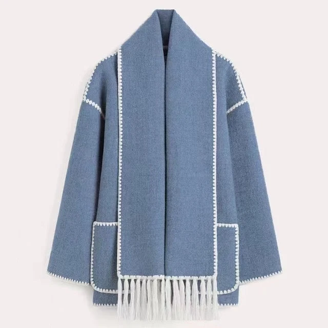 Viona | Bequeme Umhangjacke aus Wolle