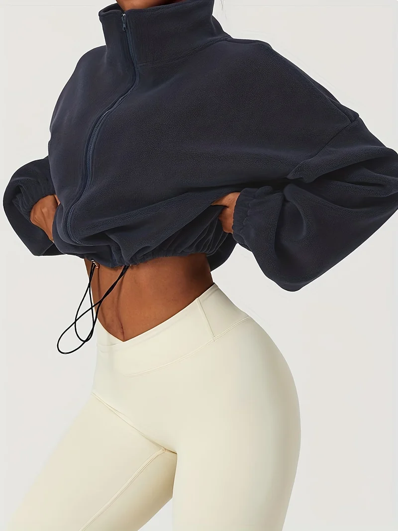Velexia | Fleece-Crop-Top