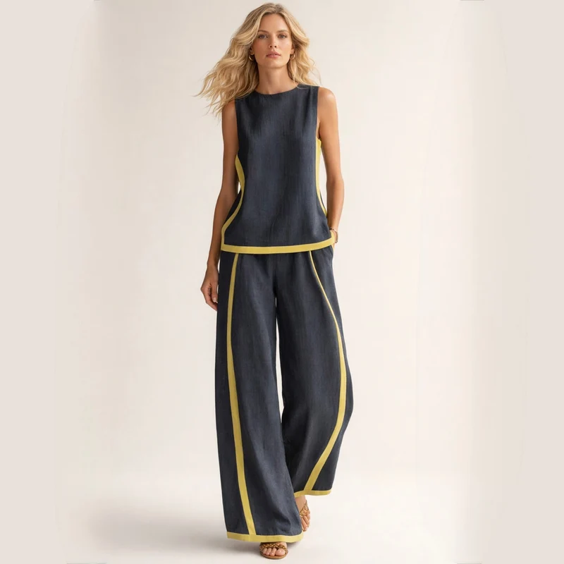 Sophie | Elegantes Set Mit Weiten Beinen