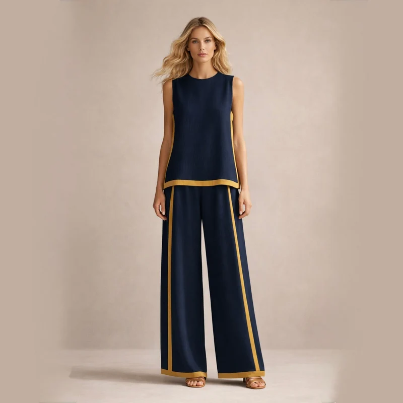 Sophie | Elegantes Set Mit Weiten Beinen