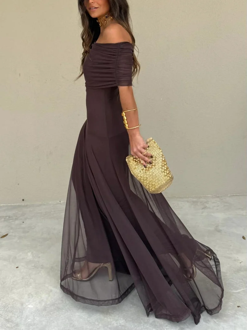 Camila | Elegantes Maxikleid aus Mesh