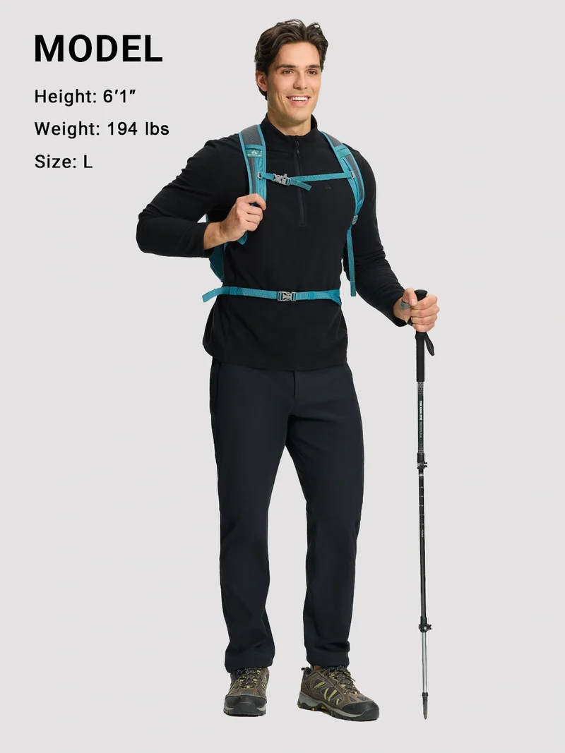 Men's Fleece-Lined Water-Resistant Softshell Pants