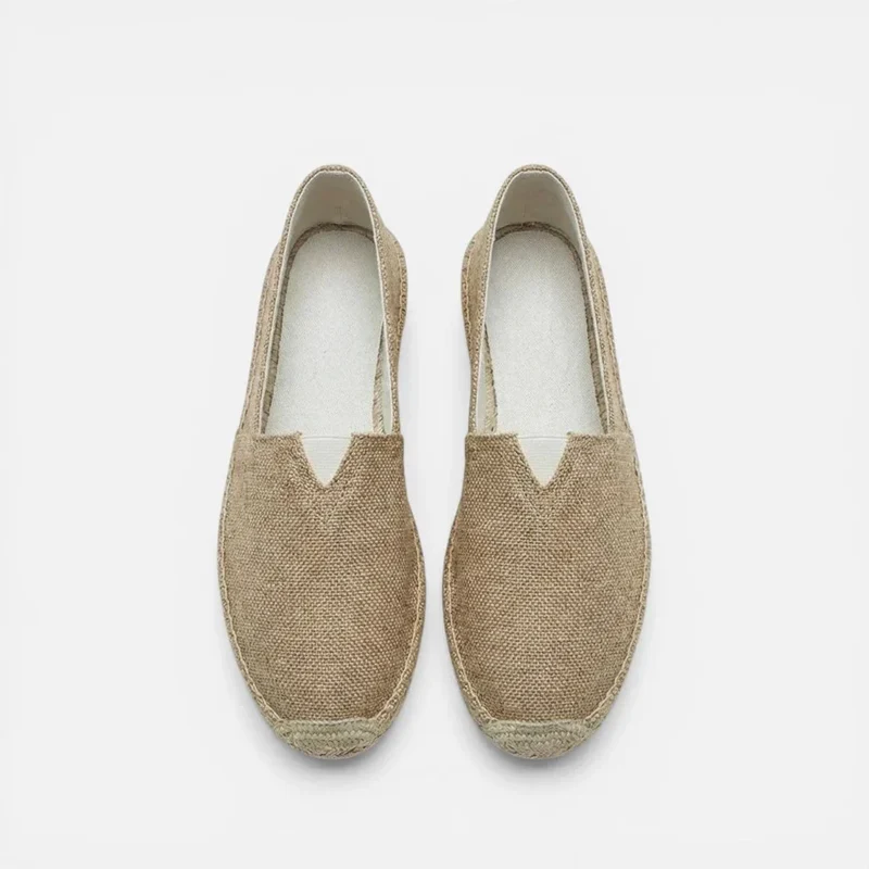 Orthopädische Espadrilles Slip On Leinen Optik