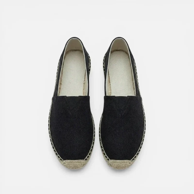 Orthopädische Espadrilles Slip On Leinen Optik