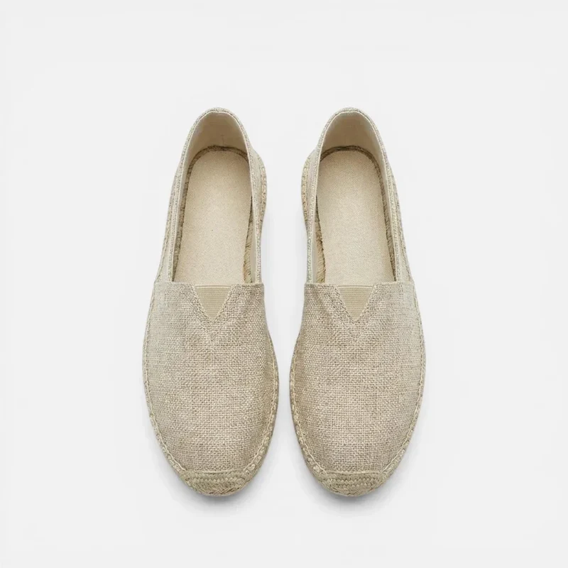 Orthopädische Espadrilles Slip On Leinen Optik