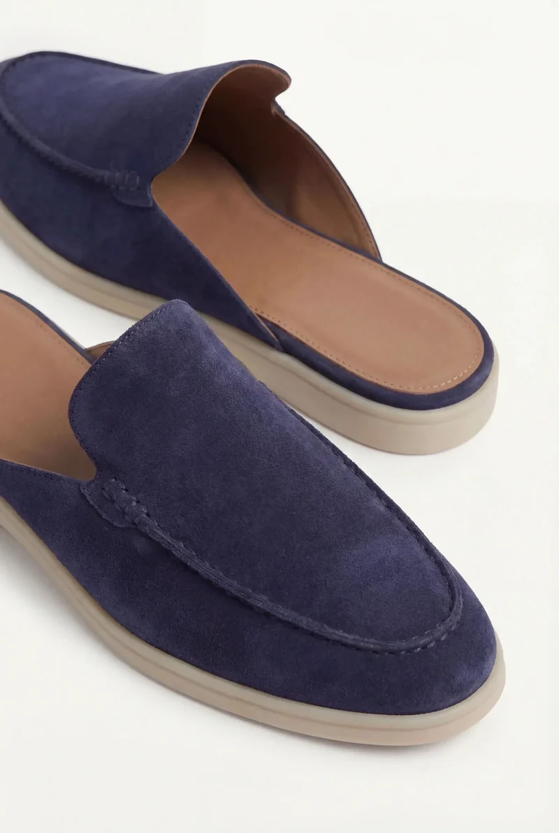 Navy Suede Yacht Slip-On