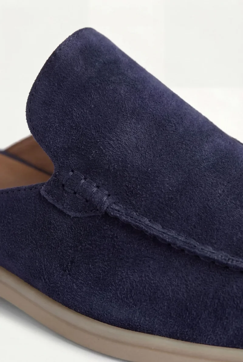 Navy Suede Yacht Slip-On