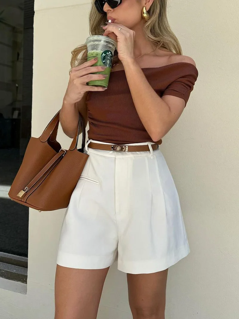 Marloes - Stilvolle High-Waist-Shorts