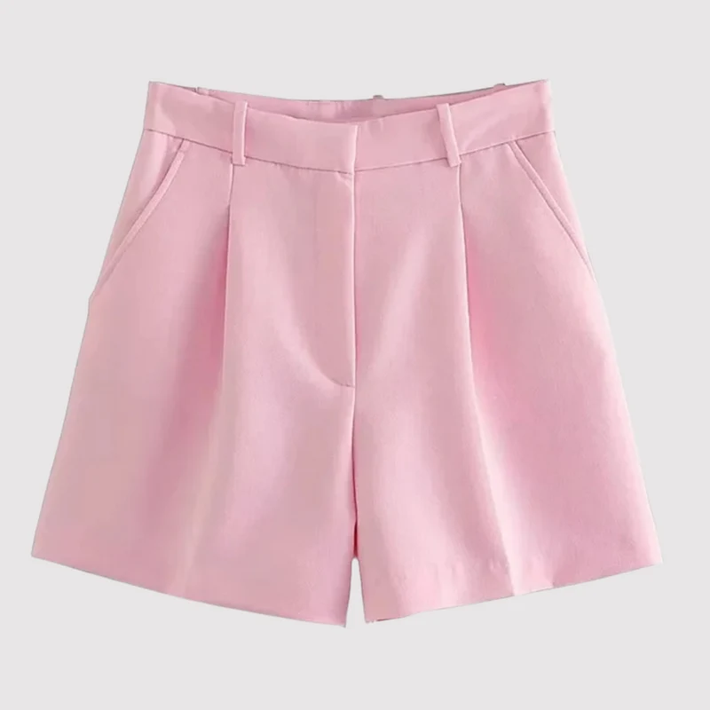 Charlotte - Luxe gefaltete Shorts