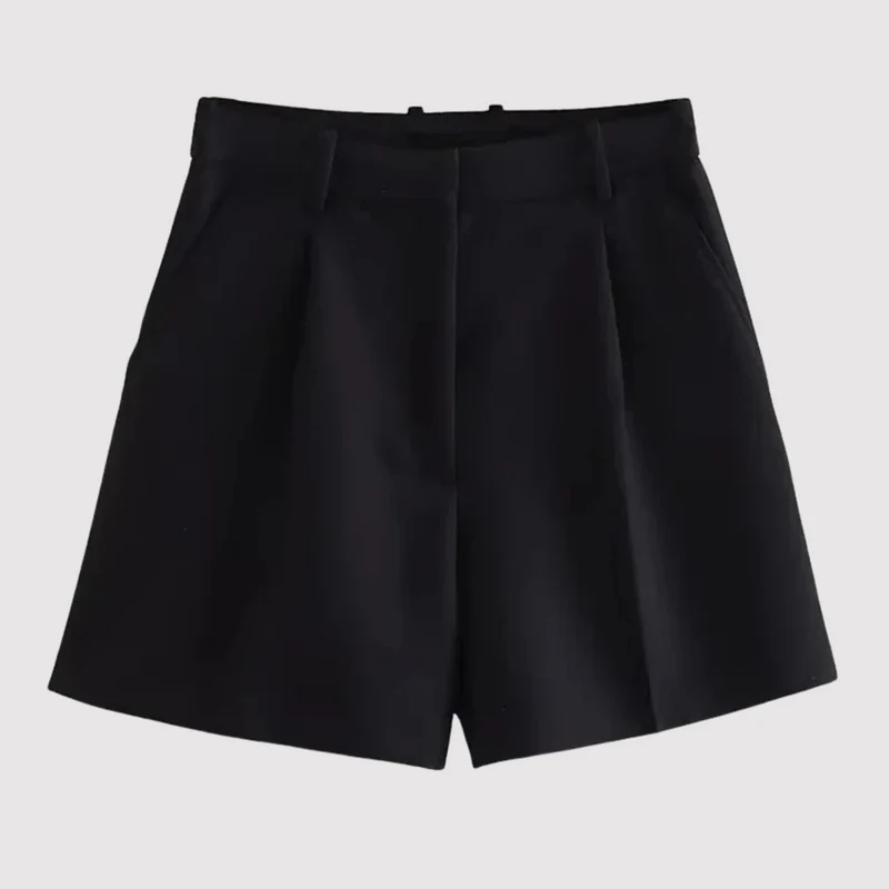 Charlotte - Luxe gefaltete Shorts