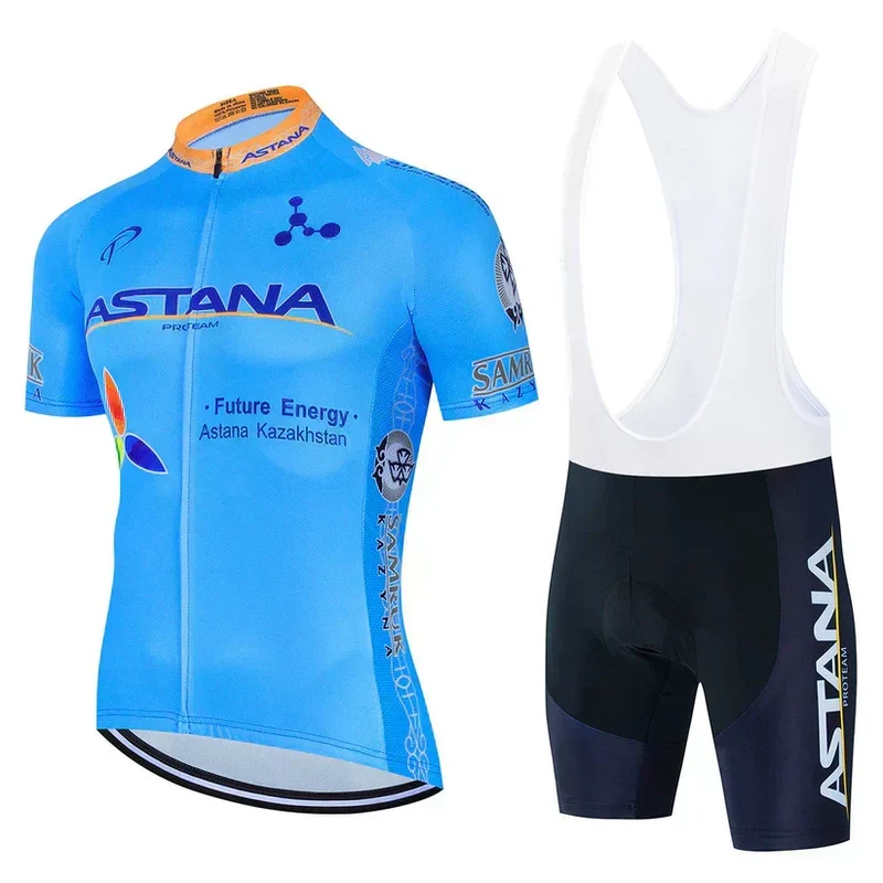 Astana | Ensemble von Kleidung für professionelle Radfahrer