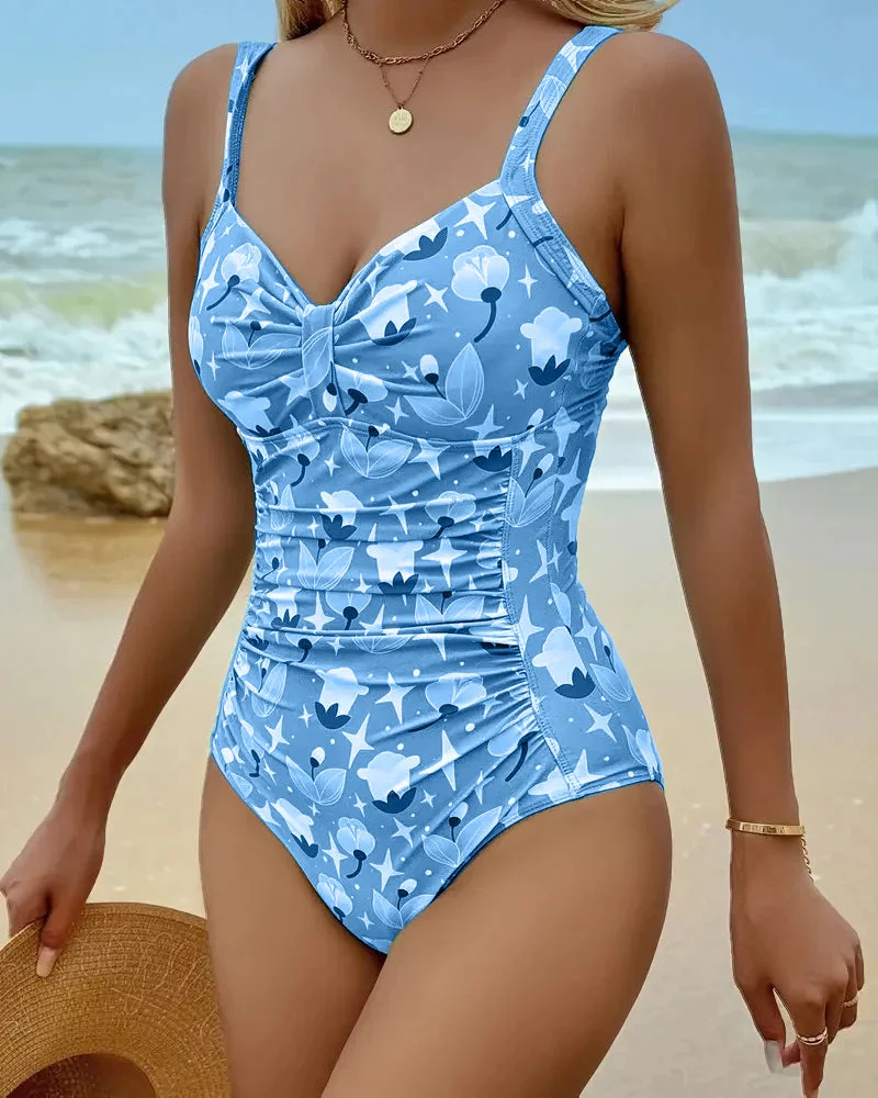 Clara | Einteiliger bedruckter Tankini