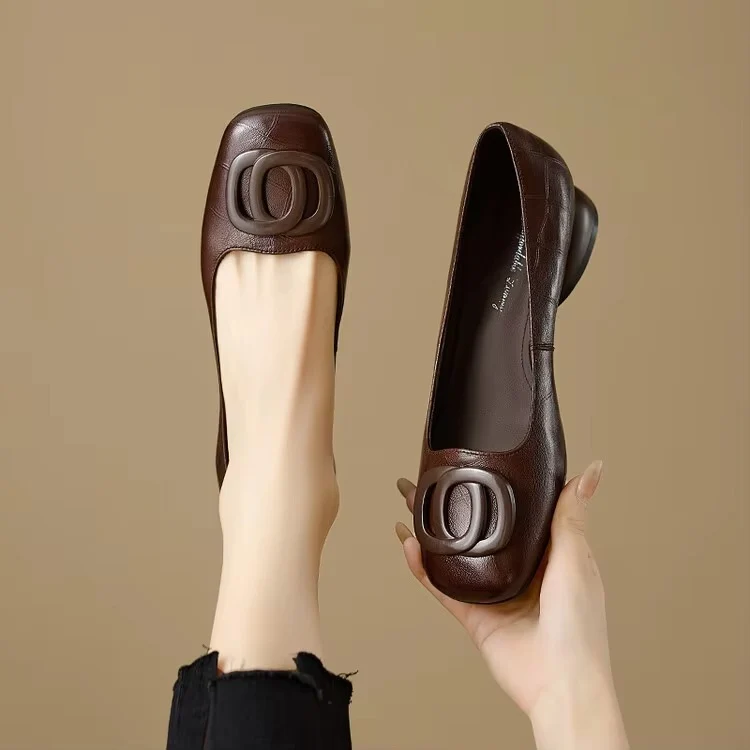 Opium Leder Ballerinas