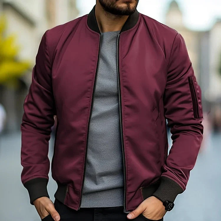 Stylische Herren Bomberjacke - Leichtes Design
