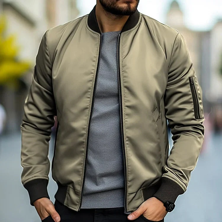 Stylische Herren Bomberjacke - Leichtes Design