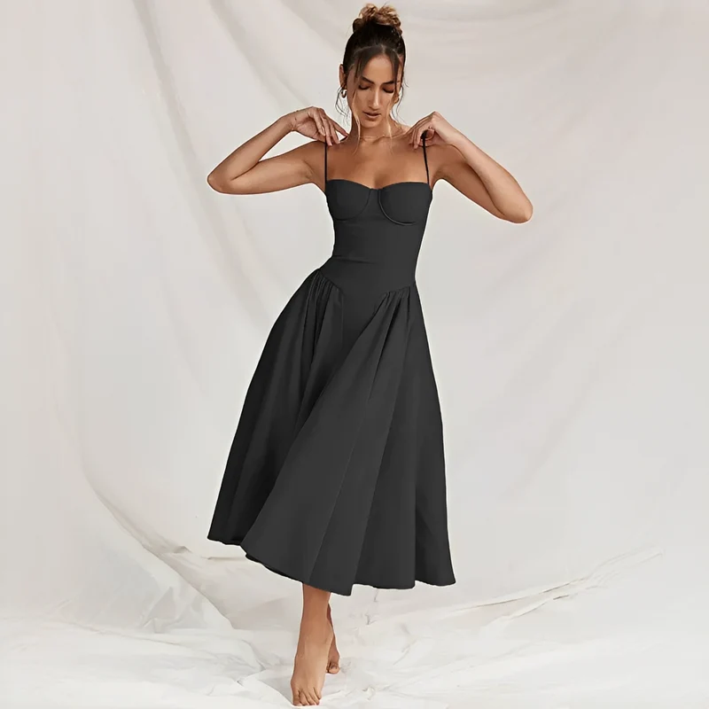 Michaela - Stilvolles und elegantes Kleid in Midi-Länge