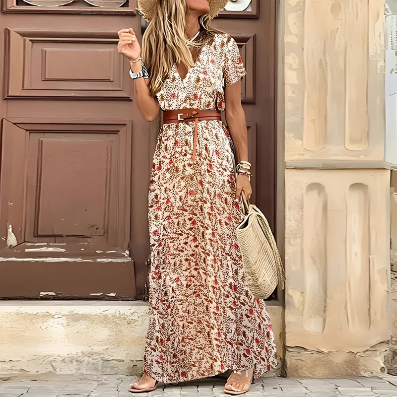 Lunna - Elegantes Boho-Maxikleid