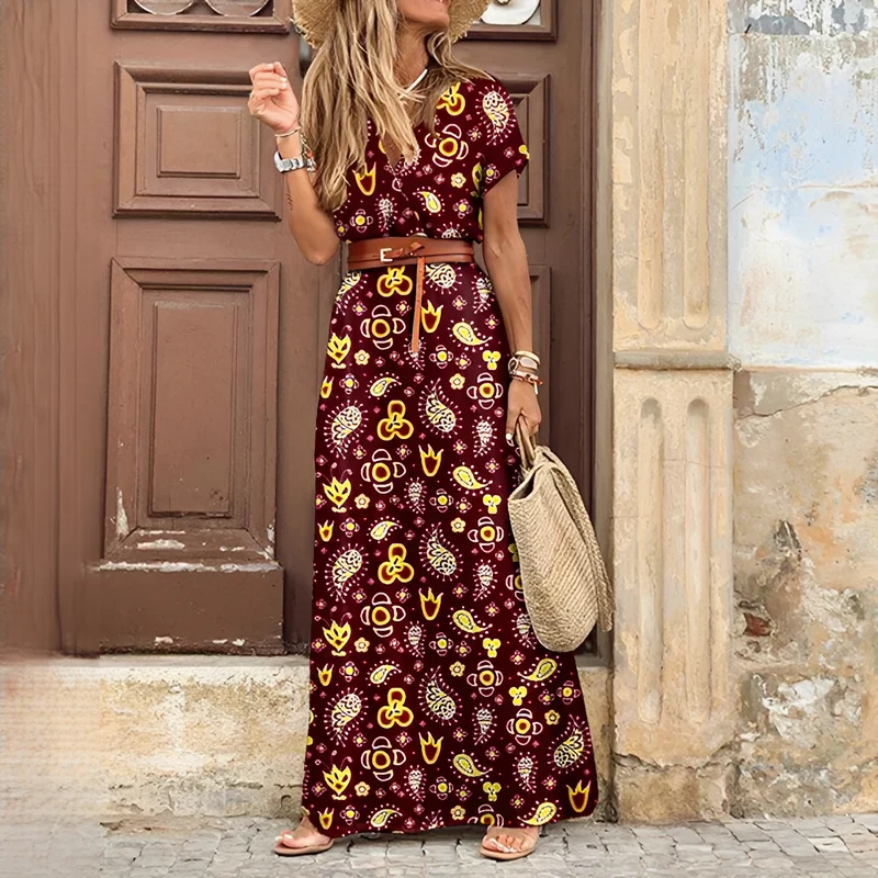 Lunna - Elegantes Boho-Maxikleid
